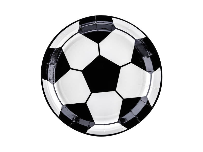 Pahvilautaset Football – 18 cm – värilajitelma