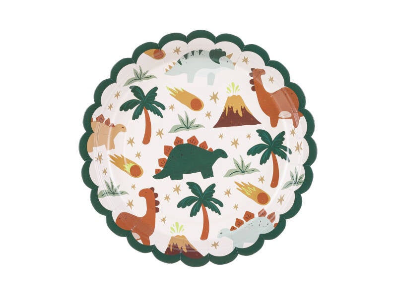Pahvilautaset Dinosaurs – 18 x 18 cm