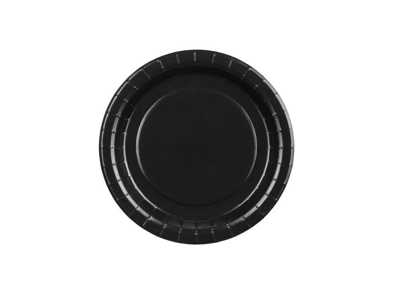Paperilautaset – Musta – 18 cm – 6 kpl