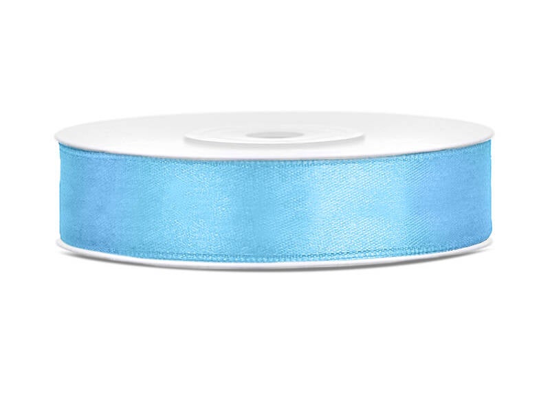 Satiininauha – Taivaansininen – 12 mm × 25 m