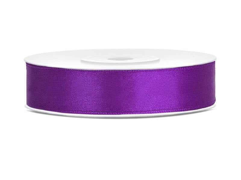 Satiininauha – Violetti – 12 mm × 25 m