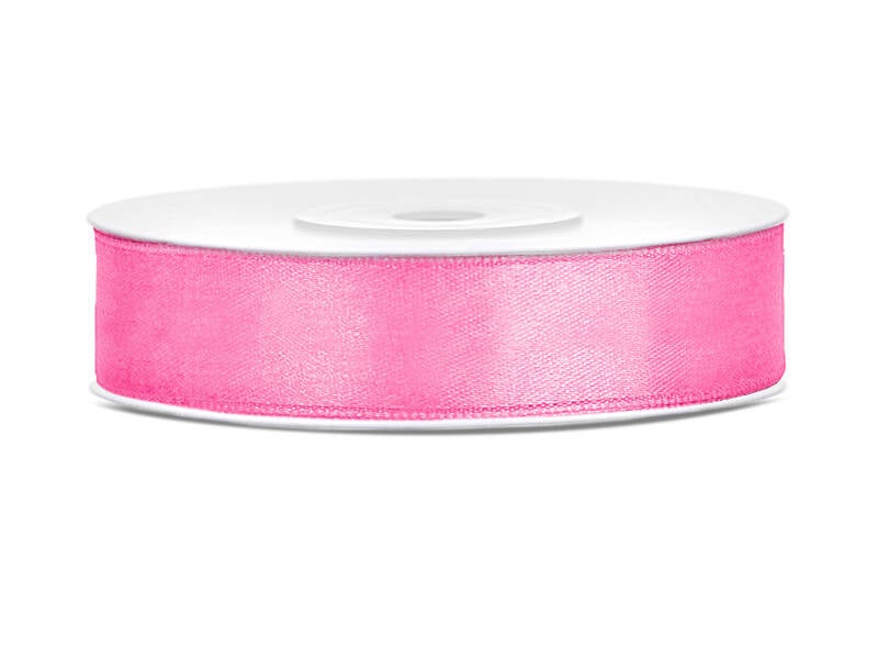 Satiininauha – Pinkki – 12 mm × 25 m