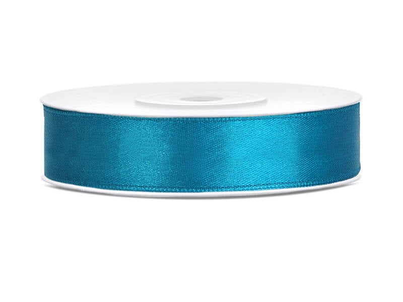 Satiininauha – Turkoosi – 12 mm × 25 m