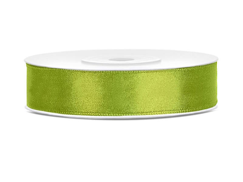 Satiininauha – Green apple – 12 mm × 25 m